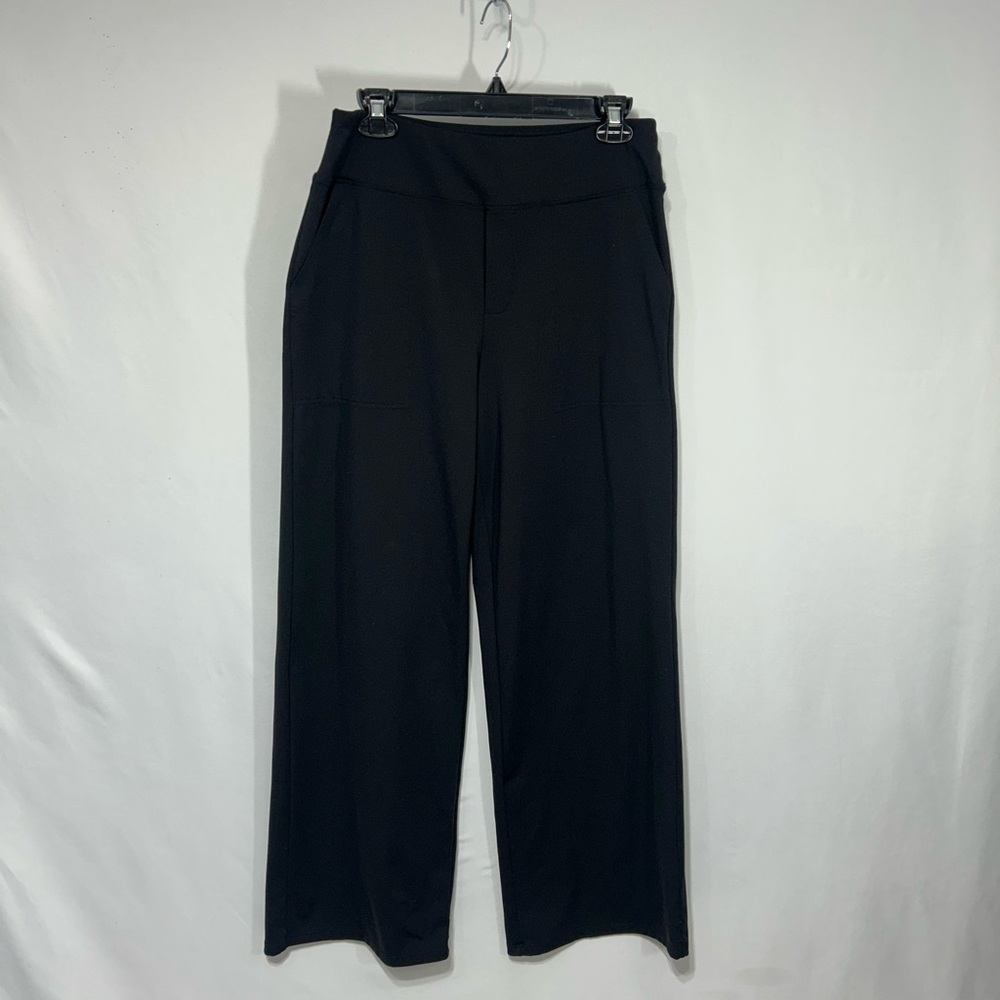 Sophisticated Black Wide Leg Women's yoga Pants. Size Large.